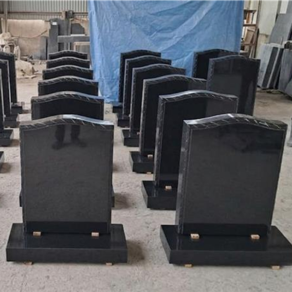 black ogee headstones rope desgin